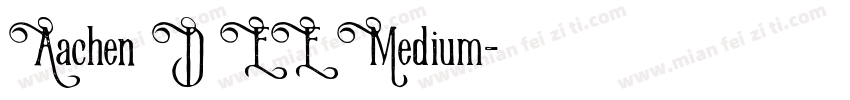 Aachen D EE Medium字体转换